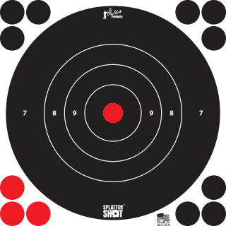Pro-Shot Splatter Shot 8" White Bull's-eye Six Pack