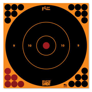Pro-Shot Splatter Shot 12" Orange Bull's-eye Target 