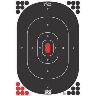 Pro-Shot 12"x 18" Silhouette Peel and Stick Five Pack