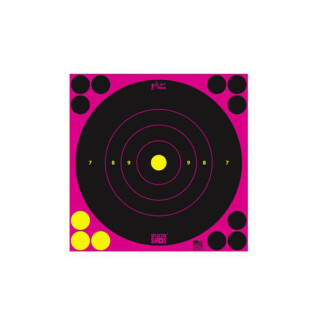 Pro-Shot Splatter Shot Peel & Stick 8" Bullseye Target 6 Pack Pink