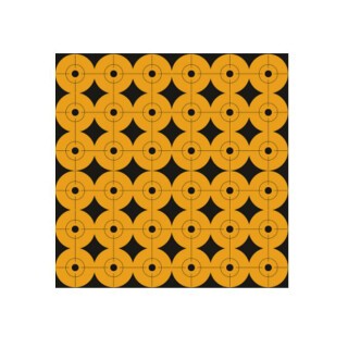 Pro-Shot Splatter Shot Peel & Stick 1" Target Dots 36 Dots Per Sheet 10 Pack Orange