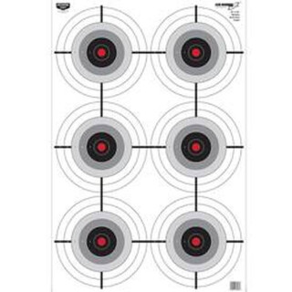 Birchwood Casey Eze-Scorer "Multiple Bull's Eye" Paper Target 23.00"x35" Black and Yellow 5 Pack 37037