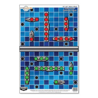 Birchwood Casey Pregame 23.00"x35" Battle at Sea Paper Target Reactive Zones Indoor/Outdoor 5 Pack 37046