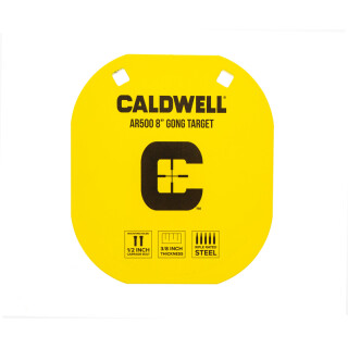 Caldwell AR500 8" Caldwell C Gong Target Plate Yellow 1116703