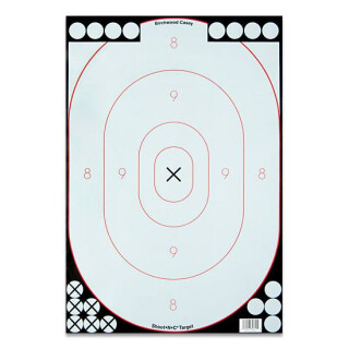 Birchwood Casey Shoot-N-C White on Black Silhouette 12"x18" Targets 5 Pack 34615