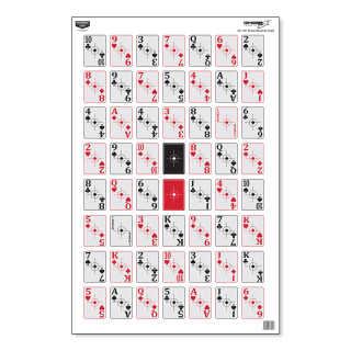 Birchwood Casey Eze-Scorer "52-Card Shoot-Up" Target