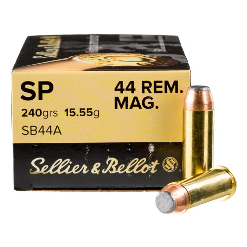 Sellier & Bellot .44 Magnum Ammunition 50 Rounds SP 240 Grain