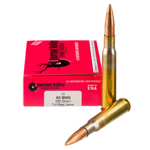 BVAC .50 BMG Ammunition 10 Rounds FMJ 690 Grain