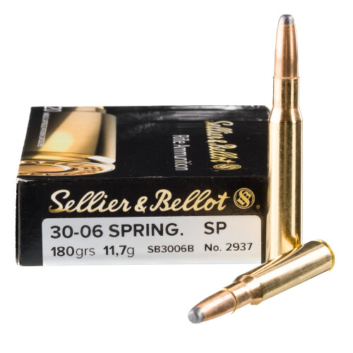 Sellier & Bellot .30-06 Springfield Ammunition 400 Rounds SP 180 Grains SB3006B