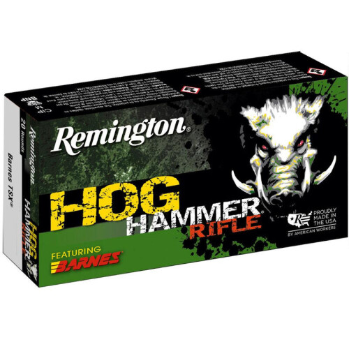 Remington Hog Hammer .270 Winchester Ammunition 20 Rounds 130 Grain Barnes TSX Copper Hollow Point Projectile 2910 fps