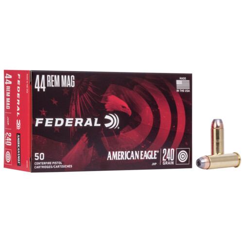 Federal American Eagle .44 Rem Mag Ammunition 50 Rounds JHP 240 Grain