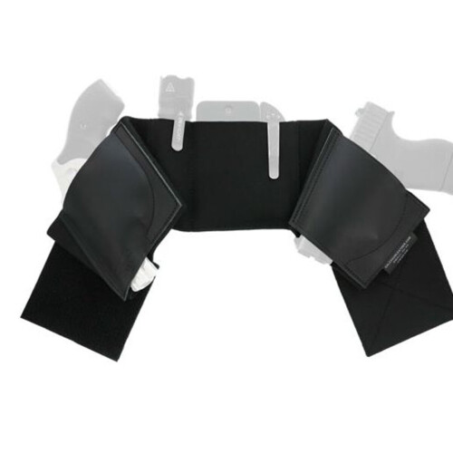 Galco Underwraps Belly Band 2.0 Holster Ambidextrous Medium Elastic/Leather Black