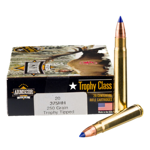 Armscor USA .375 H&H Mag Ammunition 20 Rounds PT 250 Grain
