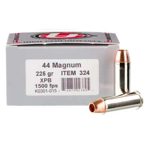 Underwood Ammo .44 Magnum Ammunition 20 Rounds XPB Copper HP 225 Grain Lead Free