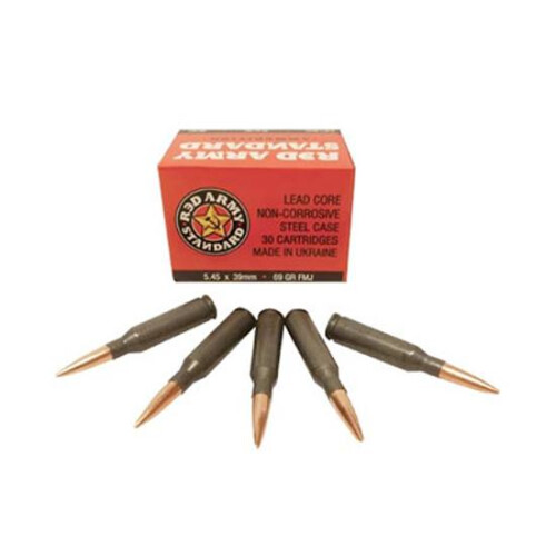 Ammo 5.45x39mm Century Arms Red Army Standard 69 Grain FMJ Bullet Non-Corrosive 2460 fps 180 Round Box AM1921B