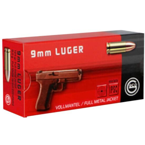 Geco 9mm Luger 124gr FMJ 1181 fps 50 Rounds