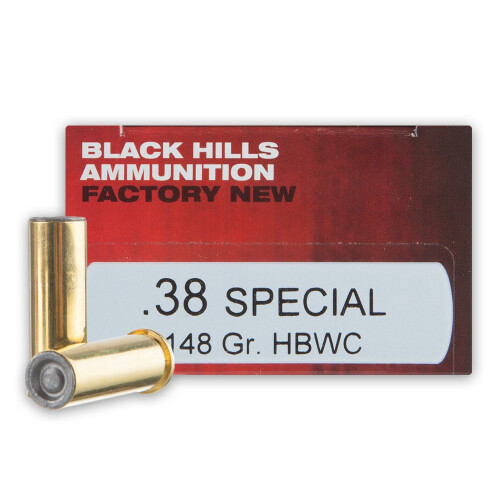 Black Hills .38 Special Ammunition 50 Rounds HBWC 148 Grain