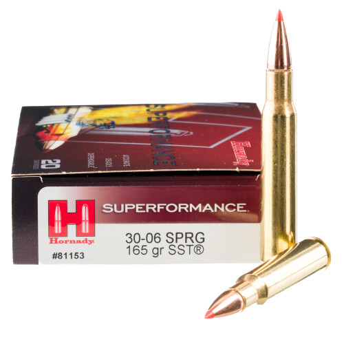 Hornady 81153 Superformance 30-06Springfield 165gr Super Shock Tip 20 Per Box/10 Case Centerfire, Rifle Ammunition