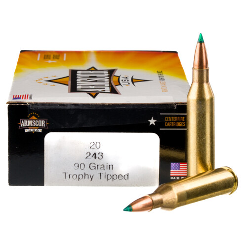 Armscor FAC24390GRTP USA Rifle 243 Win 90 gr AccuBond 20 Per Box/ 10 Cs