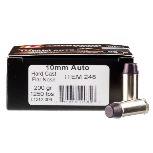 Underwood 10mm Auto Ammunition 200 Rounds Hard Cast 200 Grains