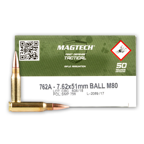 MagTech M80 7.62x51 NATO 147 Grain FMJ 50 Round Box