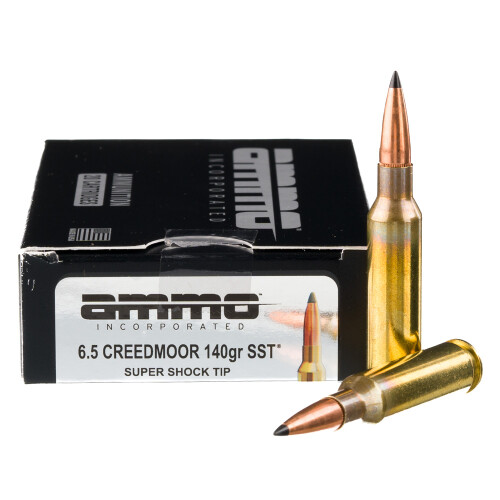 Ammo Inc 65CM140SSTA20 Signature 6.5Creedmoor 140gr Super Shock Tip 20 Per Box/10 Case Centerfire, Rifle Ammunition