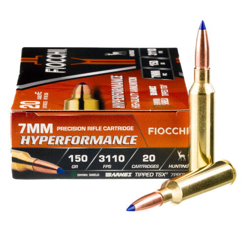 Fiocchi 7PRCTT Hyperformance  7mmPRC 150gr Barnes Tipped TSX 20 Per Box/10 Case