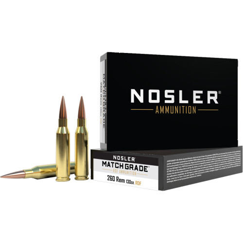 Nosler Match .260 Remington Ammunition 20 Rounds RDF HPBT 130 Grain