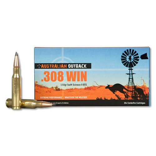 Australian Outback .308 Win 150 Grain Spitzer 20 Round Box