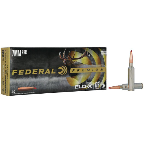 Federal Premium 7mm PRC Ammunition 20 Rounds ELD-X 175 Grain