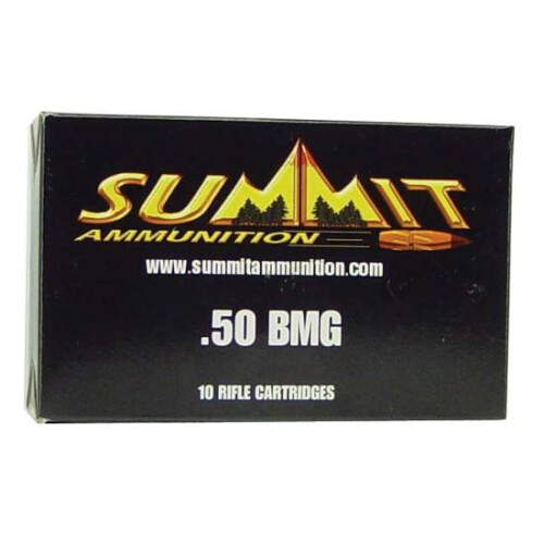 Summit .50 BMG Ammunition 10 Rounds FMJ M33 649 Grains