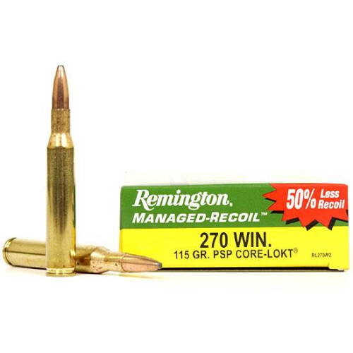 Remington Express .270 Winchester Ammunition 20 Rounds 115 Grain Core-Lokt PSP Projectile 2710fps