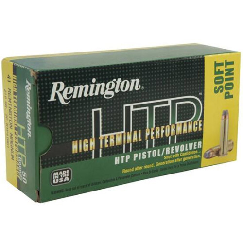 Remington HTP .41 Rem Mag 210 Grain JSP 50 Round Box