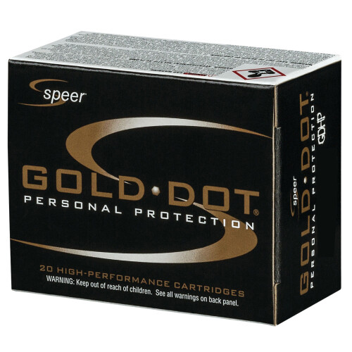Speer Gold Dot Personal Protection .327 Federal Ammunition 20 Rounds 100 Grain Gold Dot Hollow Point 1500fps