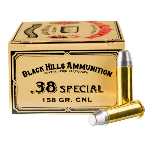 Black Hills Cowboy Action .38 Special Ammunition 50 Rounds CNL 158 Grain