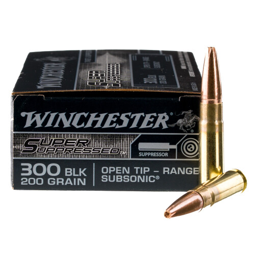 Winchester Super Suppressed .300 AAC Blackout Ammunition 200 Rounds OTR 200 Grain Subsonic