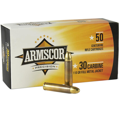 Armscor USA .30 Carbine 110 Grain FMJ 50 Round Box