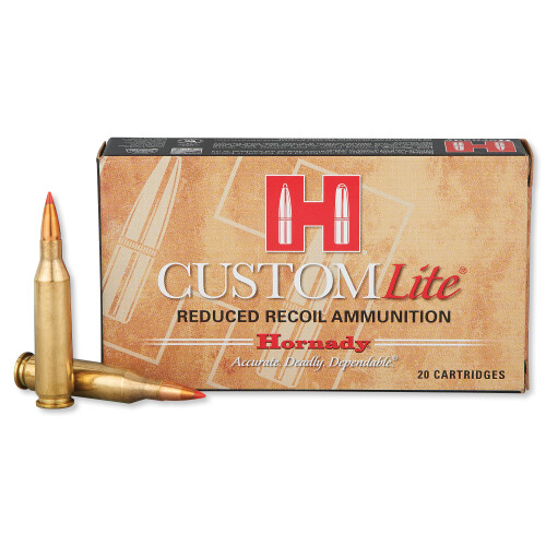 Hornady 80466 Custom Lite 243Win 87gr Super Shock Tip 20 Per Box/10 Case Centerfire, Rifle Ammunition
