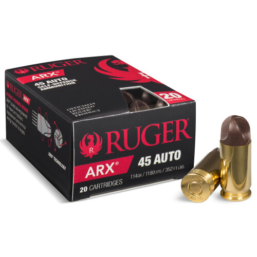 Polycase Inceptor ARX Self Defense .45 ACP Cu/P ARX, 114 Grain, 1260 fps, 20 Round Box