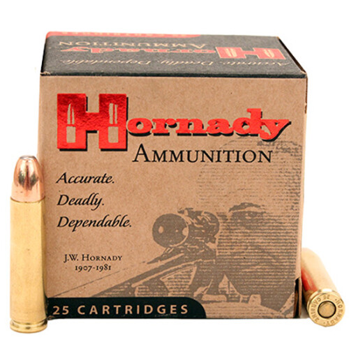 Hornady Custom .30 Carbine Ammunition 25 Rounds 110 Grain Round Nose Soft Point 2000fps