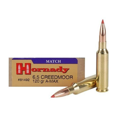 200 ROUNDS HOR Match Rifle Ammunition 6.5 Creedmoor 120 Grain A-MAX Match Ammunition FREE SHIPPING