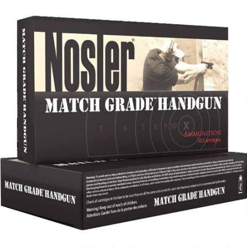Nosler Match .40 S&W Ammunition 20 Rounds JHP 180 Grain