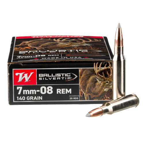 Winchester Silvertip 7mm-08 Remington Ammunition 200 Rounds BST 140 Grains SBST708