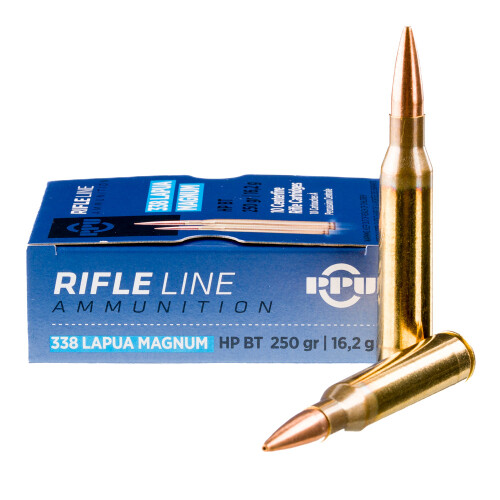 Prvi Partizan PPU .338 Lapua Magnum Ammunition 10 Rounds HPBT 250 Grain