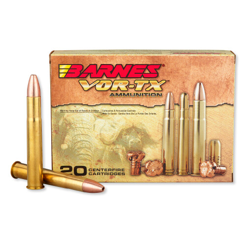 Barnes VOR-TX Safari .470 Nitro Express Ammunition 20 Rounds 500 Grain TSX FB HP Lead Free 2150 fps