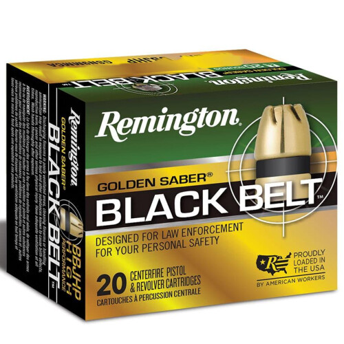 Remington Golden Saber Black Belt .40 S&W Ammunition 20 Rounds Bonded JHP 180 Grains GSN40SWCB
