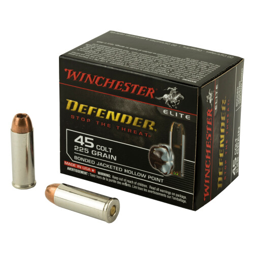 Winchester Defender 45 Colt 225 Grain Bonded Jacket Hollow Point S45CPDB