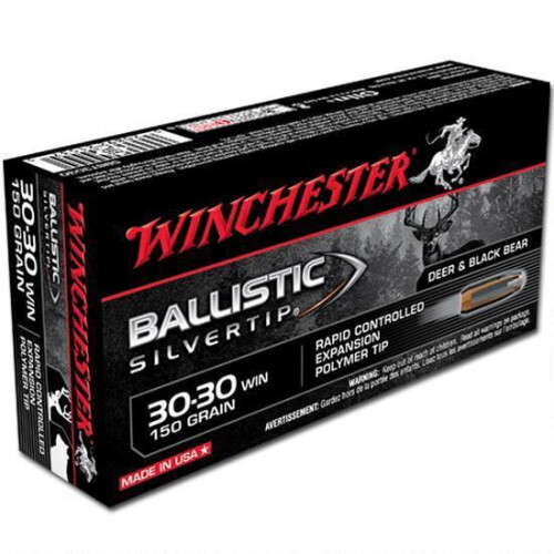 Winchester SBST3030 Ballistic Silvertip 30-30Win 150gr Rapid Controlled Expansion Polymer Tip 20 Per Box/10 Case Centerfire, Rifle Ammunition