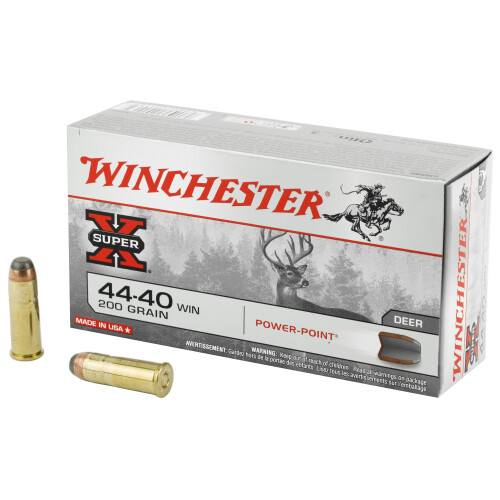 Winchester X4440 Super X 44-40Win 200gr Power Point 50 Per Box/10 Case Centerfire, Rifle Ammunition