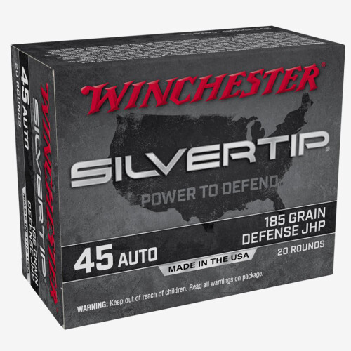 Winchester Silvertip .45 ACP Ammunition 200 Rounds JHP 185 Grains W45AST